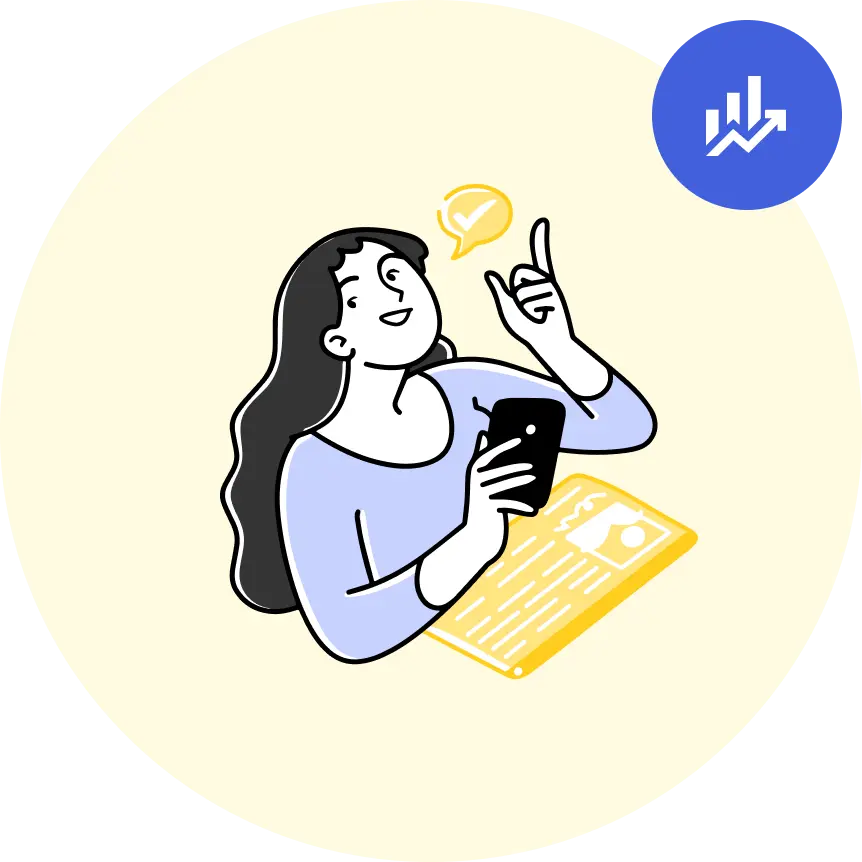 AI分析による成果予測を行うイメージ